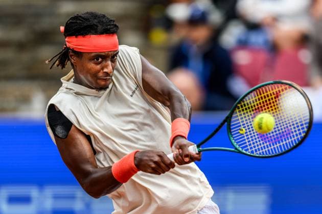 250716 Mikael Ymer of Sweden during day 4 of the Nordea Open on July 16, 2025 in Bastad. Photo: Mathilda Schuler BILDBYRAN kod MA MA0847 tennis ATP, Tennis Herren 250 nordea open bbeng sweden sverige Copyright: MATHILDAxSCHULER BB250716MA006