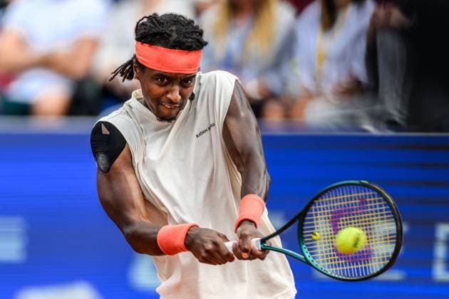 250716 Mikael Ymer of Sweden during day 4 of the Nordea Open on July 16, 2025 in Bastad. Photo: Mathilda Schuler BILDBYRAN kod MA MA0847 tennis ATP, Tennis Herren 250 nordea open bbeng sweden sverige Copyright: MATHILDAxSCHULER BB250716MA014