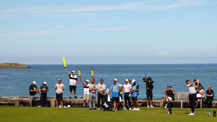 The 153rd Open Championship, Royal Portrush Golf Club, Co. Antrim 16 7 2025 Louis Oosthuizen tee™s off the 6th Louis Oosthuizen tee™s off the 6th 16 7 2025  Copyright: x INPHO BenxBradyx BB2_5607