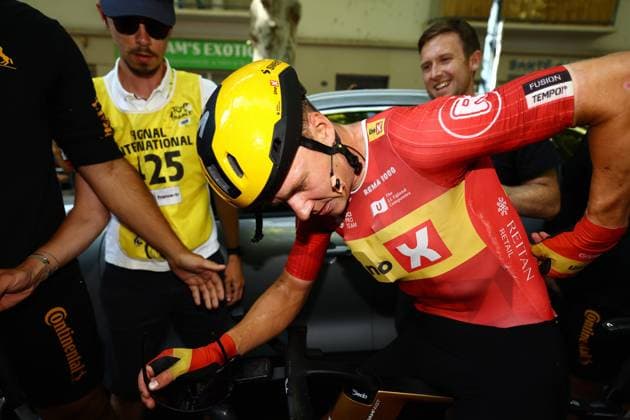 Norwegian Jonas Abrahamsen of Uno-X Mobility celebrates after winning stage 11 of the 2025 Tour de France cycling, from and to Toulouse (154km), on Wednesday 16 July 2025 in France. The 112th edition of the Tour de France starts on Saturday 5 July in Lille, France, and will finish in Paris, France on the 27th of July. POOLxTIMxVANxWICHELEN  x129379533x