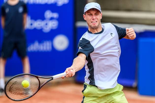 250716 Filip Misolic of Austria during day 4 of the Nordea Open on July 16, 2025 in Bastad. Photo: Mathilda Schuler BILDBYRAN kod MA MA0847 tennis ATP, Tennis Herren 250 nordea open bbeng Copyright: MATHILDAxSCHULER BB250716MA020