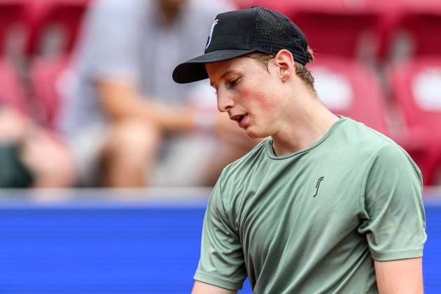 250716 Elmer Moller of Denmark looks dejected during day 4 of the Nordea Open on July 16, 2025 in Bastad. Photo: Mathilda Schuler BILDBYRAN kod MA MA0847 tennis ATP, Tennis Herren 250 nordea open bbeng depp Copyright: MATHILDAxSCHULER BB250716MA031