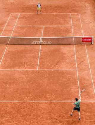 250716 Filip Misolic of Austria and Elmer Moller of Denmark during day 4 of the Nordea Open on July 16, 2025 in Bastad. Photo: Mathilda Schuler BILDBYRAN kod MA MA0847 tennis ATP, Tennis Herren 250 nordea open bbeng Copyright: MATHILDAxSCHULER BB250716MA033