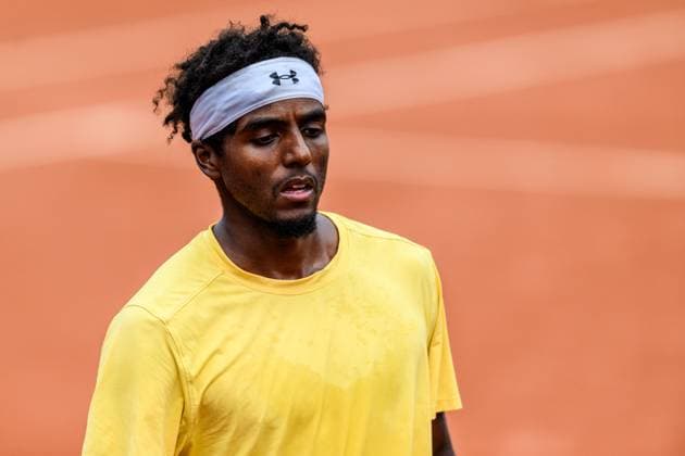 250716 Elias Ymer of Sweden looks dejected during day 4 of the Nordea Open on July 16, 2025 in Bastad. Photo: Mathilda Schuler BILDBYRAN kod MA MA0847 tennis ATP, Tennis Herren 250 nordea open bbeng depp Copyright: MATHILDAxSCHULER BB250716MA038