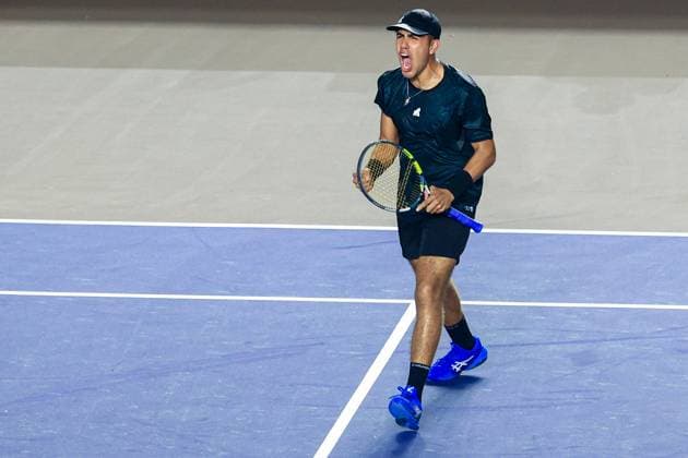 LOS CABOS TENNIS OPEN 2025 LOS CABOS TENNIS OPEN 2025 MCCABE VS ALVAREZ 15072025 LOS CABOS, BAJA CALIFORNIA, MEXICO. Photo of James McCabe of Australia, during Los Cabos Tennis Open 2025 held at the Mextenis Stadium of the Cabo Sports Complex of Los Cabos, Baja California, Mexico. Foto de James McCabe de Australia, durante Los Cabos Tennis Open 2025 celebrado en el Estadio Mextenis del Cabo Sports Complex de Los Cabos, Baja California, Mexico. PHOTO BY IMAGENSHOP AGENCIA DE FOTOGRAFIA LOS CABOS BAJA CALIFORNIA MEXICO Copyright: xIMAGENSHOPxAGENCIAxFOTOGRAFICAx