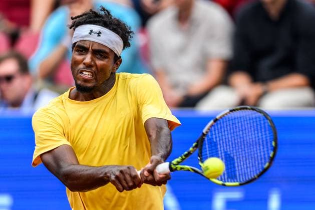250716 Elias Ymer of Sweden during day 4 of the Nordea Open on July 16, 2025 in Bastad. Photo: Mathilda Schuler BILDBYRAN kod MA MA0847 tennis ATP, Tennis Herren 250 nordea open bbeng Copyright: MATHILDAxSCHULER BB250716MA040
