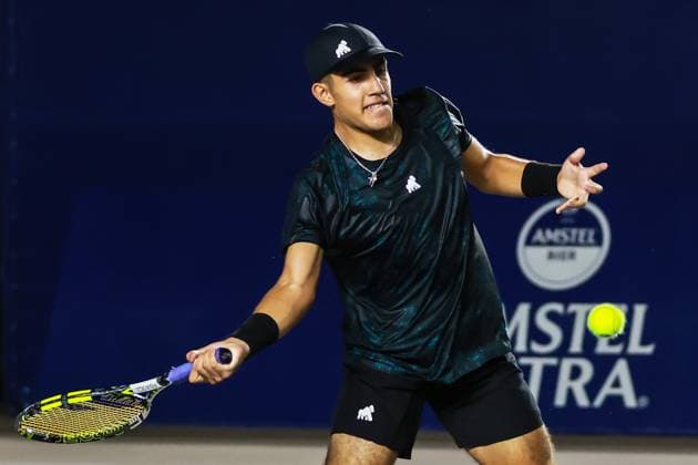 LOS CABOS TENNIS OPEN 2025 LOS CABOS TENNIS OPEN 2025 MCCABE VS ALVAREZ 15072025 LOS CABOS, BAJA CALIFORNIA, MEXICO. Photo of James McCabe of Australia, during Los Cabos Tennis Open 2025 held at the Mextenis Stadium of the Cabo Sports Complex of Los Cabos, Baja California, Mexico. Foto de James McCabe de Australia, durante Los Cabos Tennis Open 2025 celebrado en el Estadio Mextenis del Cabo Sports Complex de Los Cabos, Baja California, Mexico. PHOTO BY IMAGENSHOP AGENCIA DE FOTOGRAFIA LOS CABOS BAJA CALIFORNIA MEXICO Copyright: xIMAGENSHOPxAGENCIAxFOTOGRAFICAx