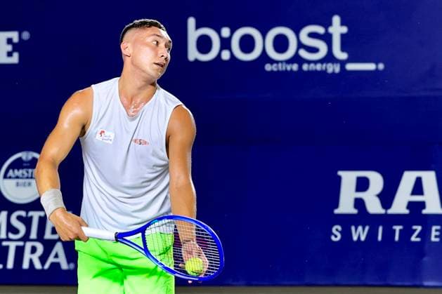 LOS CABOS TENNIS OPEN 2025 LOS CABOS TENNIS OPEN 2025 MCCABE VS ALVAREZ 15072025 LOS CABOS, BAJA CALIFORNIA, MEXICO. Photo of Luis Carlos Alvarez of Mexico, during Los Cabos Tennis Open 2025 held at the Mextenis Stadium of the Cabo Sports Complex of Los Cabos, Baja California, Mexico. Foto de Luis Carlos Alvarez de Mexico, durante Los Cabos Tennis Open 2025 celebrado en el Estadio Mextenis del Cabo Sports Complex de Los Cabos, Baja California, Mexico. PHOTO BY IMAGENSHOP AGENCIA DE FOTOGRAFIA LOS CABOS BAJA CALIFORNIA MEXICO Copyright: xIMAGENSHOPxAGENCIAxFOTOGRAFICAx