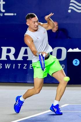 LOS CABOS TENNIS OPEN 2025 LOS CABOS TENNIS OPEN 2025 MCCABE VS ALVAREZ 15072025 LOS CABOS, BAJA CALIFORNIA, MEXICO. Photo of Luis Carlos Alvarez of Mexico, during Los Cabos Tennis Open 2025 held at the Mextenis Stadium of the Cabo Sports Complex of Los Cabos, Baja California, Mexico. Foto de Luis Carlos Alvarez de Mexico, durante Los Cabos Tennis Open 2025 celebrado en el Estadio Mextenis del Cabo Sports Complex de Los Cabos, Baja California, Mexico. PHOTO BY IMAGENSHOP AGENCIA FOTOGRAFICA LOS CABOS BAJA CALIFORNIA MEXICO Copyright: xIMAGENSHOPxAGENCIAxFOTOGRAFICAx