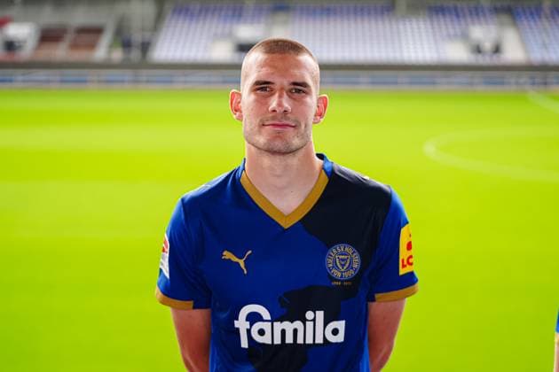 David Zec; Holstein Kiel 26 GER, Holstein Kiel, 2. Bundesliga, Portraettermin 2025 2026 GER, Holstein Kiel, 2. Bundesliga, Portraettermin 2025 2026 Kiel Copyright: xEibner-Pressefoto MarcelxvonxFehrnx EP_MFN