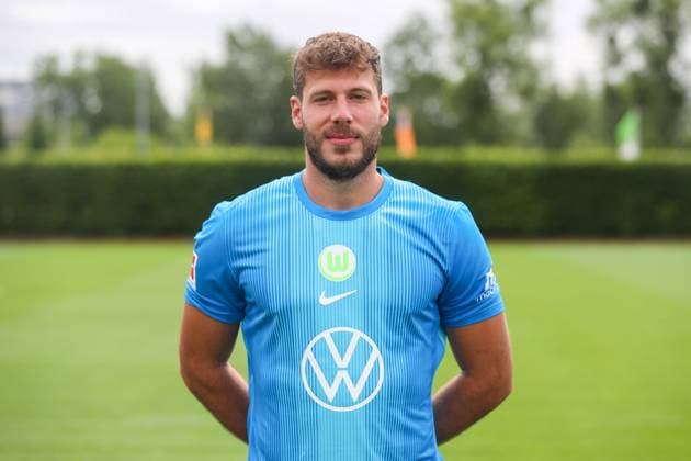 VfL Wolfsburg Fototermin Wolfsburg, 16.07.2025, Torwart Marius Müller; VfL Wolfsburg, 1. Bundesliga, Porträttermin 2025 2026 Wolfsburg