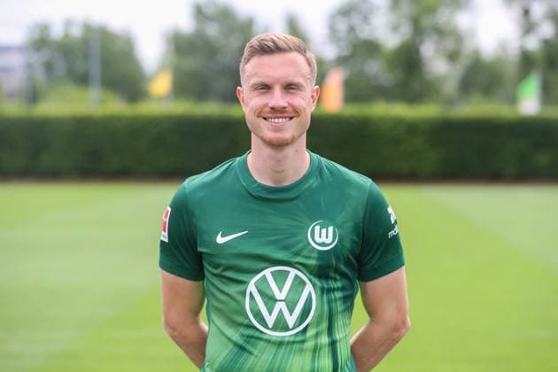 VfL Wolfsburg Fototermin Wolfsburg, 16.07.2025, Yannick Gerhardt; VfL Wolfsburg, 1. Bundesliga, Porträttermin 2025 2026 Wolfsburg