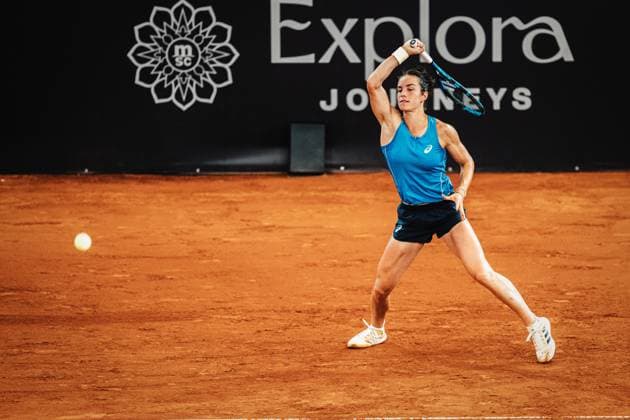 Tennis Frauen MSC Hamburg Ladies Open WTA, Tennis Damen 250 Lois Boisson (FRA) vs. Tamara Korpatsch (GER) 16.07.2025 Lois Boisson spielt eine Vorhand Hamburg Tennisstadion am Rothenbaum Hamburg Deutschland