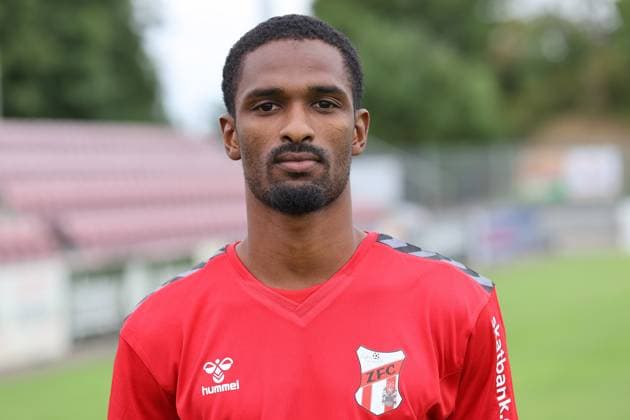 Fußball, RL Nordost, ZFC Meuselwitz, Porträttermin 2025 2026 Männer Fußball Fussball Saison 2025 26 16.07.2025 Bluechip Arena Meuselwitz ZFC Meuselwitz - Portrait Califo BaldÃ Meuselwitz Thueringen Germany
