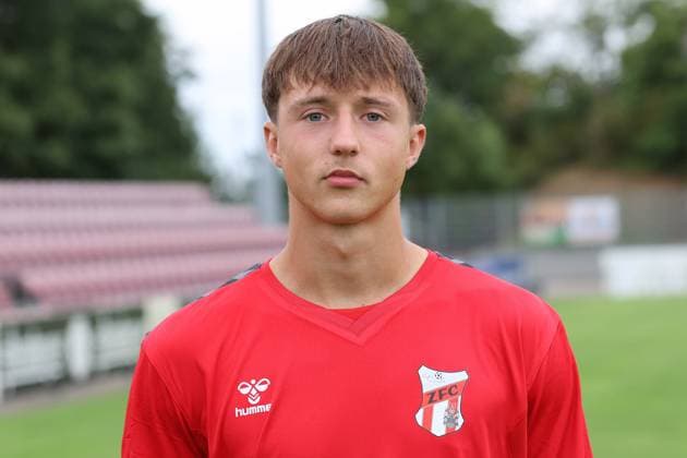 Fußball, RL Nordost, ZFC Meuselwitz, Porträttermin 2025 2026 Männer Fußball Fussball Saison 2025 26 16.07.2025 Bluechip Arena Meuselwitz ZFC Meuselwitz - Portrait Nick Seidemann Meuselwitz Thueringen Germany