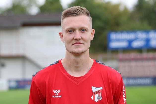 Fußball, RL Nordost, ZFC Meuselwitz, Porträttermin 2025 2026 Männer Fußball Fussball Saison 2025 26 16.07.2025 Bluechip Arena Meuselwitz ZFC Meuselwitz - Portrait Hendrik Wurr Meuselwitz Thueringen Germany