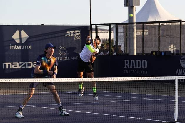 LOS CABOS TENNIS OPEN 2025 LOS CABOS TENNIS OPEN 2025 ROMBOLI SMITH VS TRACY CASH 16072025 LOS CABOS, BAJA CALIFORNIA, MEXICO. Photo of Fernando Romboli of Brazil and John Patrick Smith of Australia, during doubles game of Los Cabos Tennis Open 2025 held at the Court 2 of the Cabo Sports Complex of Los Cabos, Baja California, Mexico. Foto de Fernando Romboli de Brasil y John Patrick Smith de Australia, durante juego de dobles en Los Cabos Tennis Open 2025 celebrado en el La Cancha 2 del Cabo Sports Complex de Los Cabos, Baja California, Mexico. PHOTO BY IMAGENSHOP AGENCIA FOTOGRAFICA LOS CABOS BAJA CALIFORNIA MEXICO Copyright: xIMAGENSHOPxAGENCIAxFOTOGRAFICAx