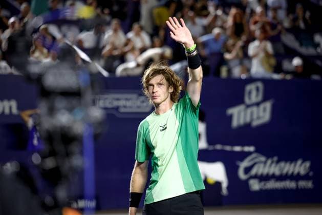 LOS CABOS TENNIS OPEN 2025 LOS CABOS TENNIS OPEN 2025 RUBLEV VS HERNANDEZ 16072025 LOS CABOS, BAJA CALIFORNIA, MEXICO. Photo of Andrey Rublev of Russia, during singles game of Los Cabos Tennis Open 2025 held at the Estadio Mextenis of the Cabo Sports Complex of Los Cabos, Baja California, Mexico. Foto Andrey Rublev de Rusia, durante juego de singles en Los Cabos Tennis Open 2025 celebrado en el Estadio Mextenis del Cabo Sports Complex de Los Cabos, Baja California, Mexico. PHOTO BY IMAGENSHOP AGENCIA FOTOGRAFICA LOS CABOS BAJA CALIFORNIA MEXICO Copyright: xIMAGENSHOPxAGENCIAxFOTOGRAFICAx