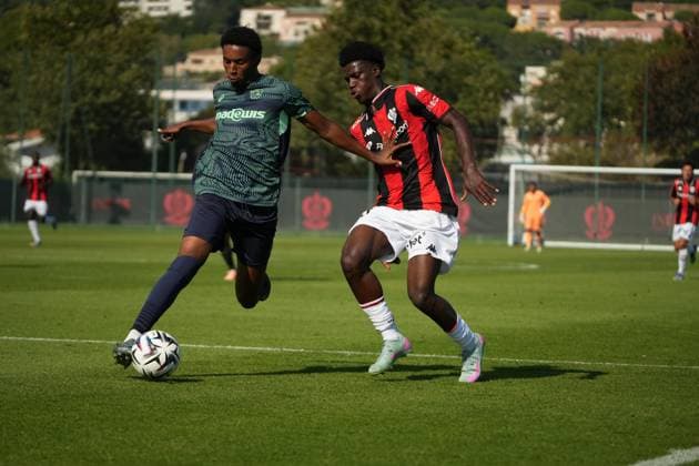 FOOTBALL : OGC Nice vs Aubagne - Match Amical - 16 07 2025 Coulibaly Djibril during the French amical football match between OGC Nice and Aubagne FC at training Stadium of Nice, south France, on July 16, 2025. Alejandro Martinez Gonzalez psnewz NICE  Copyright: xAlejandroxMartinezxGonzalez psnewzx
