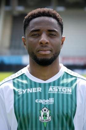 Fußball, FK Jablonec, Porträttermin 2025 2026 Success Makanjuola fotbalista tymu FK Jablonec, 16. cervence 2025, Jablonec nad Nisou. (CTKxPhoto RadekxPetrasek) CTKPhotoF202507170222601  CTKPhotoF202507170222601