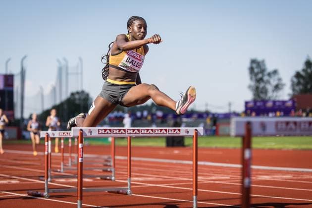 European U23 Championships 2025; Bergen, 17.07.2025 Vanessa BALDE (GER) womens 400 m hurdles European U23 Championships 2025 in Bergen, 17.07.2025 *** European U23 Championships 2025 Bergen, 17 07 2025 Vanessa BALDE GER womens 400 m hurdles European U23 Championships 2025 in Bergen, 17 07 2025 Copyright: xBEAUTIFULxSPORTS UlfxSchillerx