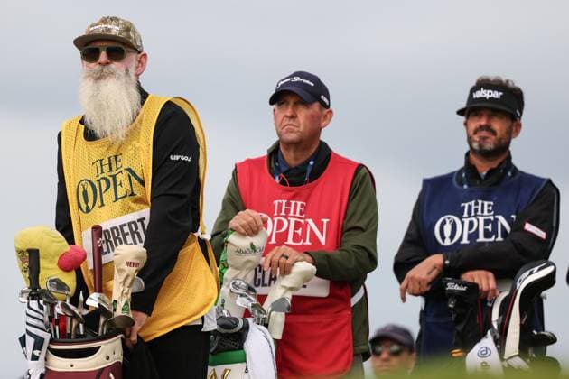 The 153rd Open Championship, Royal Portrush Golf Club, Co. Antrim 17 7 2025 Lucas Herbert™s Caddie Nick Pugh Nick Pugh 17 7 2025  Copyright: x INPHO BenxBradyx BB3_0244