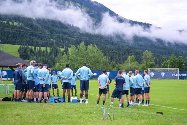 17.07.2025, Fussball, Saison 2025 2026, 2. Bundesliga, Vorbereitung, Sommertrainingslager des VfL Bochum in Scheffau am Wilden Kaiser, Besprechung nach dem Spiel, xRHR-FOTO YYx