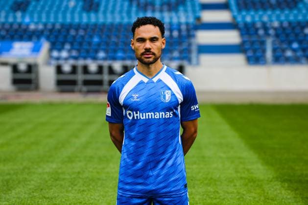 Herbert Bockhorn, 1. FC Magdeburg - 2. Fussball Bundesliga Porträttermin 2. BL 2025 2026 offizieller Fototermin 1. FC Magdeburg in der Avnet Arena in Magdeburg - Porträt, Portrait, Einzelbild, Deutschland, Fussball, Maenner, GER, 16.07.2025
