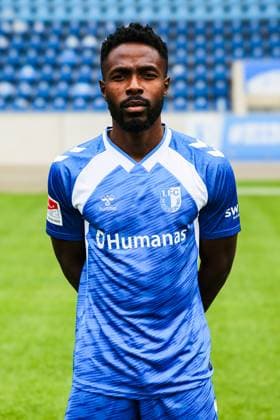 Daniel Heber, 1. FC Magdeburg - 2. Fussball Bundesliga Porträttermin 2. BL 2025 2026 offizieller Fototermin 1. FC Magdeburg in der Avnet Arena in Magdeburg - Porträt, Portrait, Einzelbild, Deutschland, Fussball, Maenner, GER, 16.07.2025