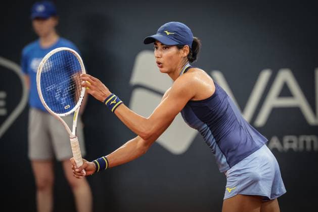 GER, Hamburg, xFSx, ATP250 Frauen-Tennistunier , MSC Hamburg Ladies Open 2025 , Achtelfinale ,17.07.2025 v.l. Astra Sharma (AUS) macht einen Aufschlag Copyright: HMBxMedia FernandoxSoares