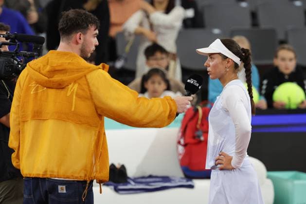 GER, Hamburg, xFSx, ATP250 Frauen-Tennistunier , MSC Hamburg Ladies Open 2025 , Achtelfinale ,17.07.2025 v.l. Viktoriya Tomova (BUL) beim interview Copyright: HMBxMedia FernandoxSoares