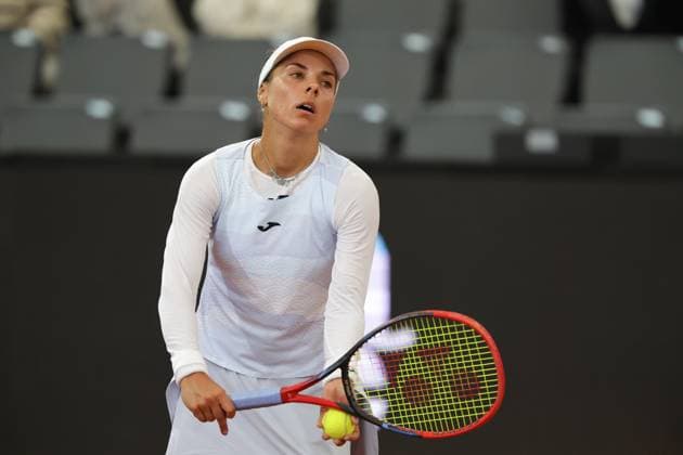 GER, Hamburg, xFSx, ATP250 Frauen-Tennistunier , MSC Hamburg Ladies Open 2025 , Achtelfinale ,17.07.2025 v.l. Viktoriya Tomova (BUL) macht einen Aufschlag Copyright: HMBxMedia FernandoxSoares