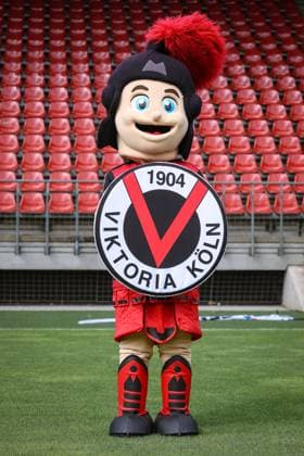 Maskottchen Viktor; FC Viktoria Köln 1904; 3.Liga, Porträttermin, 2025 2026, 17.07.2025 Nordrhein-Westfalen Deutschland