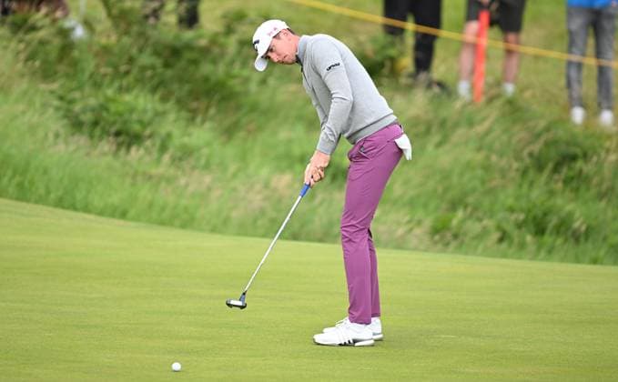 Tom McKibbin on the 12th Green The Open Golf, Round 1, Royal Portrush Golf Club, County Antrim, Northern Ireland, UK - 17 Jul 2025Portrush Royal Portrush Golf Club Northern Ireland United Kingdom  Copyright: xGreigxCowie Shutterstockx 15402507br