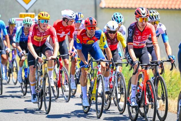 Tour de France 2025 Stage 12 HAUTACAM, FRANCE - JULY 17 : Theuns Edward (BEL) of Lidl - Trek in action during stage 12 of the 112th edition of Tour de France an UCI World Tour 2.UWT cycling road race stage for Men Elite of 181 km with start in Auch and finish in Hautacam on July 17, 2025 in Hautacam, France, 17 07 2025 ( Motordriver Kenny Verfaillie - Hautacam France  Copyright: xVincentxKalutx