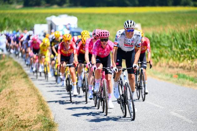 Tour de France 2025 Stage 12 HAUTACAM, FRANCE - JULY 17 : Politt Nils (GER) of UAE Team Emirates - XRG in action during stage 12 of the 112th edition of Tour de France an UCI World Tour 2.UWT cycling road race stage for Men Elite of 181 km with start in Auch and finish in Hautacam on July 17, 2025 in Hautacam, France, 17 07 2025 ( Motordriver Kenny Verfaillie - Hautacam France  Copyright: xVincentxKalutx