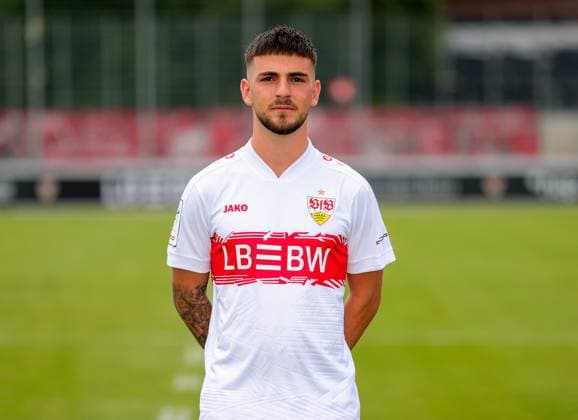 17.07.2025, Samuele Di Benedetto; VfB Stuttgart II; 3.Liga, Porträttermin 2025 2026,