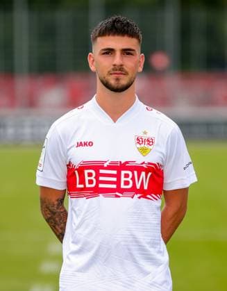 17.07.2025, Samuele Di Benedetto; VfB Stuttgart II; 3.Liga, Porträttermin 2025 2026,