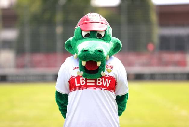 17.07.2025, Maskotchen Fritze; VfB Stuttgart II; 3.Liga, Porträttermin 2025 2026,