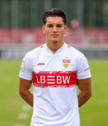17.07.2025, Deli Hajdini; VfB Stuttgart II; 3.Liga, Porträttermin 2025 2026,