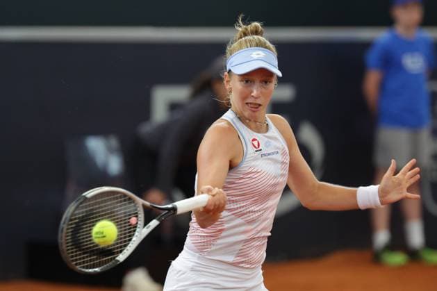 GER, Hamburg, xFSx, ATP250 Frauen-Tennistunier , MSC Hamburg Ladies Open 2025 , Achtelfinale ,17.07.2025 v.l. Sinja Kraus (AUT) spielt eine Vorhand Copyright: HMBxMedia FernandoxSoares