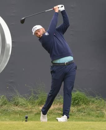 Spain s Jon Rahm tees off on the 1st hole during the first round at the 153rd Open Championship at Royal Portrush Golf Club in Portrush, Northern Ireland on Thursday, July 17, 2025.  LON2025071709 HUGOxPHILPOTT