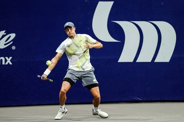LOS CABOS TENNIS OPEN 2025 LOS CABOS TENNIS OPEN 2025 WALTON VS BASAVAREDDY 16072025 LOS CABOS, BAJA CALIFORNIA, MEXICO. Photo of Adam Walton of Australia, during singles game of Los Cabos Tennis Open 2025 held at the Grand Stand of the Cabo Sports Complex of Los Cabos, Baja California, Mexico. Foto Adam Walton de Australia, durante juego de singles en Los Cabos Tennis Open 2025 celebrado en el Grand Stand del Cabo Sports Complex de Los Cabos, Baja California, Mexico. PHOTO BY IMAGENSHOP AGENCIA FOTOGRAFICA LOS CABOS BAJA CALIFORNIA MEXICO Copyright: xIMAGENSHOPxAGENCIAxFOTOGRAFICAx