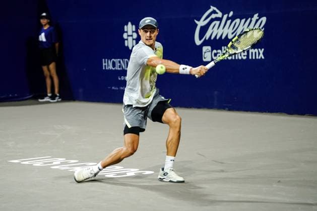 LOS CABOS TENNIS OPEN 2025 LOS CABOS TENNIS OPEN 2025 WALTON VS BASAVAREDDY 16072025 LOS CABOS, BAJA CALIFORNIA, MEXICO. Photo of Adam Walton of Australia, during singles game of Los Cabos Tennis Open 2025 held at the Grand Stand of the Cabo Sports Complex of Los Cabos, Baja California, Mexico. Foto Adam Walton de Australia, durante juego de singles en Los Cabos Tennis Open 2025 celebrado en el Grand Stand del Cabo Sports Complex de Los Cabos, Baja California, Mexico. PHOTO BY IMAGENSHOP AGENCIA FOTOGRAFICA LOS CABOS BAJA CALIFORNIA MEXICO Copyright: xIMAGENSHOPxAGENCIAxFOTOGRAFICAx