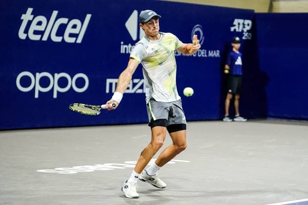 LOS CABOS TENNIS OPEN 2025 LOS CABOS TENNIS OPEN 2025 WALTON VS BASAVAREDDY 16072025 LOS CABOS, BAJA CALIFORNIA, MEXICO. Photo of Adam Walton of Australia, during singles game of Los Cabos Tennis Open 2025 held at the Grand Stand of the Cabo Sports Complex of Los Cabos, Baja California, Mexico. Foto Adam Walton de Australia, durante juego de singles en Los Cabos Tennis Open 2025 celebrado en el Grand Stand del Cabo Sports Complex de Los Cabos, Baja California, Mexico. PHOTO BY IMAGENSHOP AGENCIA FOTOGRAFICA LOS CABOS BAJA CALIFORNIA MEXICO Copyright: xIMAGENSHOPxAGENCIAxFOTOGRAFICAx