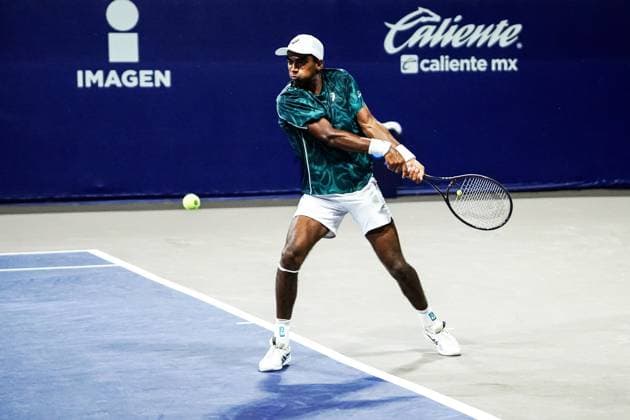 LOS CABOS TENNIS OPEN 2025 LOS CABOS TENNIS OPEN 2025 WALTON VS BASAVAREDDY 16072025 LOS CABOS, BAJA CALIFORNIA, MEXICO. Photo of Nishesh Basavareddy of India, during singles game of Los Cabos Tennis Open 2025 held at the Grand Stand of the Cabo Sports Complex of Los Cabos, Baja California, Mexico. Foto Nishesh Basabareddy de India, durante juego de singles en Los Cabos Tennis Open 2025 celebrado en el Grand Stand del Cabo Sports Complex de Los Cabos, Baja California, Mexico. PHOTO BY IMAGENSHOP AGENCIA FOTOGRAFICA LOS CABOS BAJA CALIFORNIA MEXICO Copyright: xIMAGENSHOPxAGENCIAxFOTOGRAFICAx