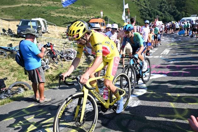 17-07-2025 Tour De France; Tappa 12 Auch - Hautacam; 2025, Ef Education - Easypost; 2025, Xds - Astana; Healy, Ben; Velasco, Simone; Hautacam; 