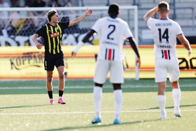 Göteborg, SVERIGE 20250717 Häckens Silas Andersen under torsdagens kvalmatch i Europa League mellan BK Häcken och Spartak Trnava pa Bravida Arena. Göteborg SVERIGE x9200x