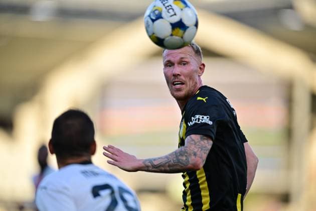 GÖTEBORG, SVERIGE 20250717 Häckens Mikkel Rygaard under torsdagens kvalmatch i Europa League mellan BK Häcken och Spartak Trnava pa Bravida Arena. GÖTEBORG SVERIGE x9200x
