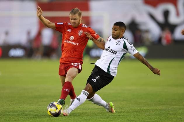 Fußball, EL-Quali, FC Aqtöbe - Legia Warschau AKTOBE 17.07.2025 REWANZOWY MECZ I RUNDA ELIMINACYJNA LIGA EUROPY SEZON 2025 26: FK AKTOBE - LEGIA WARSZAWA --- UEFA EUROPA LEAGUE FIRST QUALIFYING ROUND SECOND MATCH: FC AKTOBE - LEGIA WARSAW NIKITA KORZUN JUERGEN ELITIM FOT. PIOTR KUCZA FOTOPYK NEWSPIX.PL --- newspix.pl POLAND OUT! 